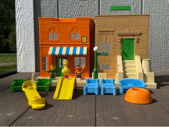 Vintage Sesame Street playset