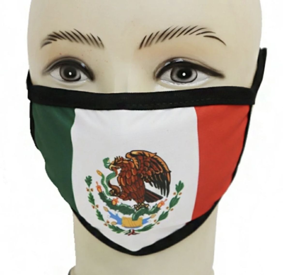 2 Pack Mexican Flag Mask