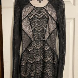 Black lace formal dress 