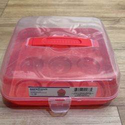 Sure Fresh Plastic Cupcake Carriers with Handles
