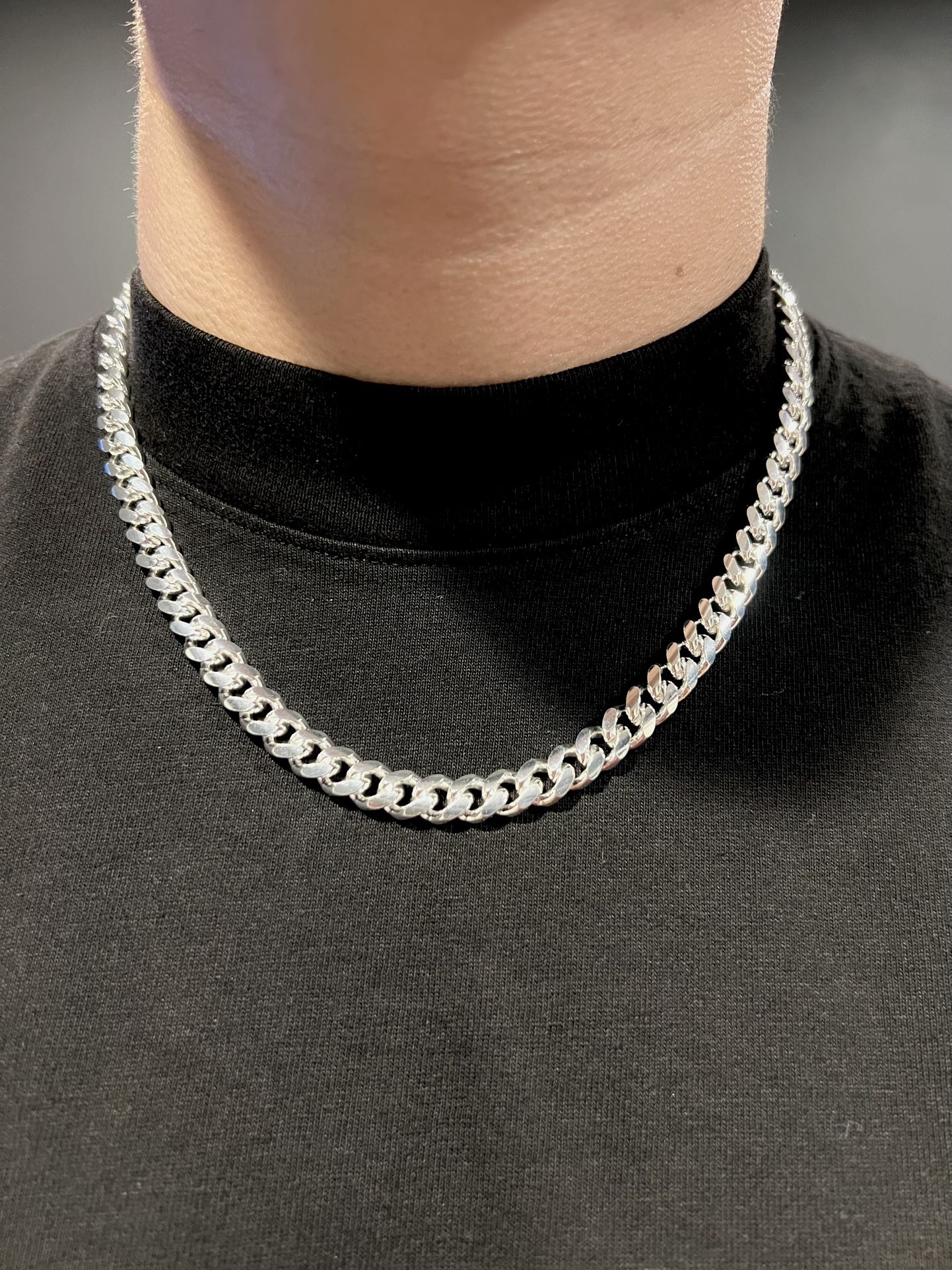 Silver Cuban Link Chain