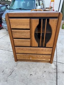 Matrix wall cabinets dresser china hutch vintage