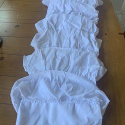 New White Ruffle Curtain 50Lx63L-1 Panel