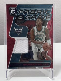 2024-25 Totally Certified Brandon Miller Fabric Of The Game /75