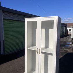 White Cabinet/Cupboard With Drawer