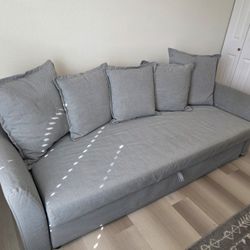 IKEA 3-Seat Sleeper Sofa Gray - Built-in storage