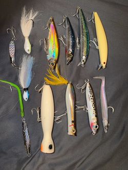 Assorted stripped bass/Bluefish plugs