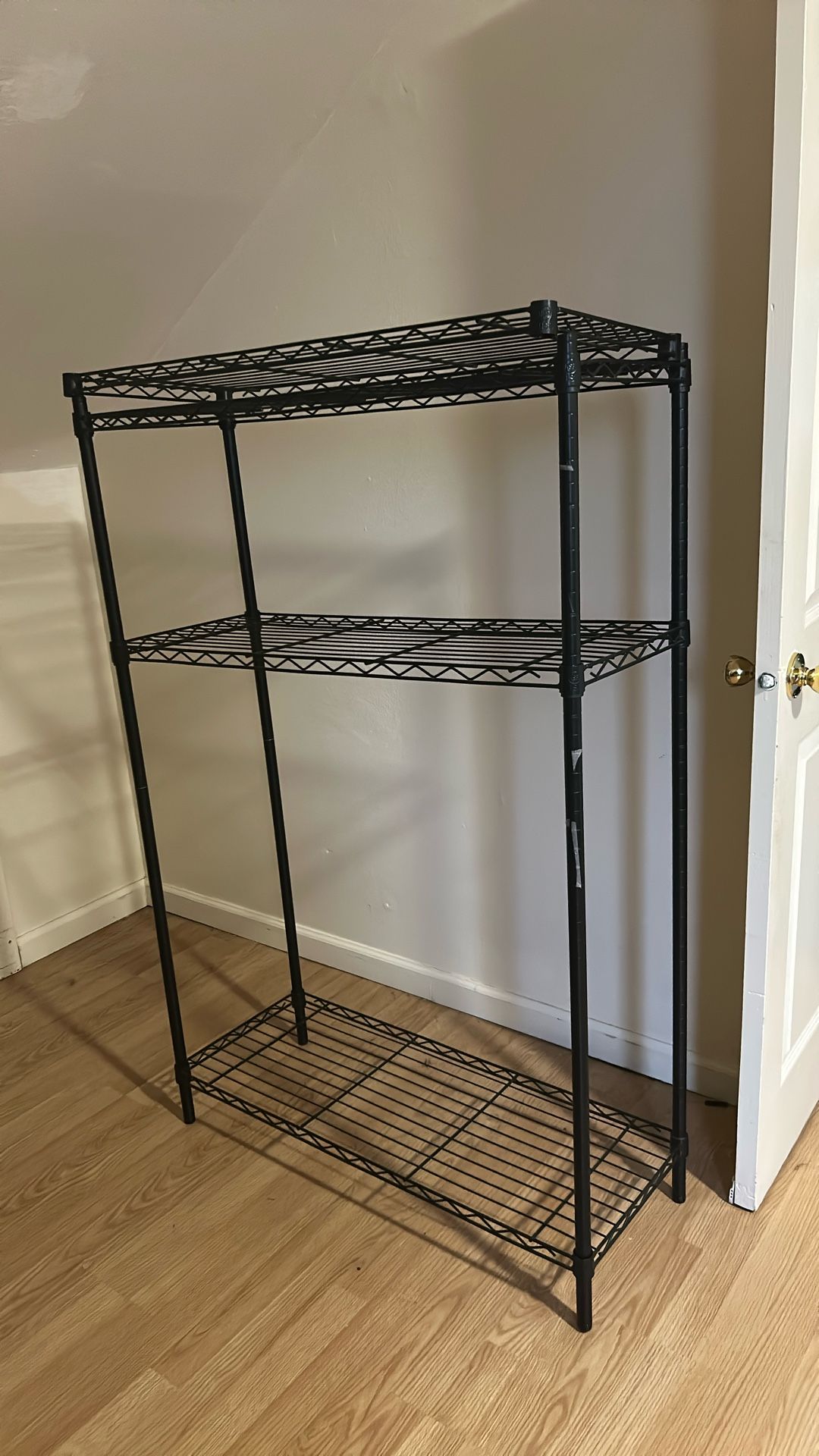 3 Shelf Black Wire Rack 