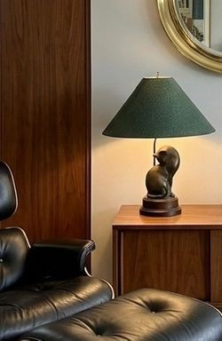 Frederick Cooper Preening Sitting Cat Table Lamp