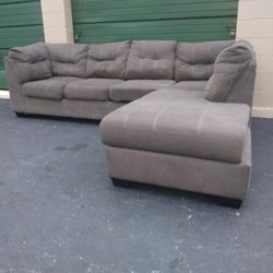 GREY L Couch 