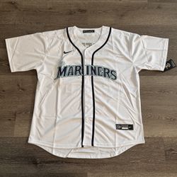 Ken Griffey Jr White Baseball jersey Seattle Mariners 