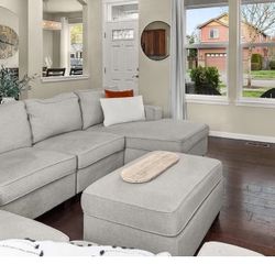 Sectional Sofa And Ottoman 