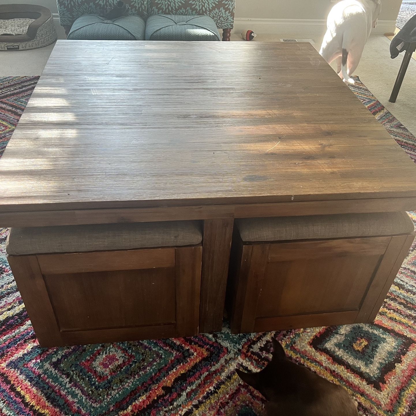 Coffee Table With Storage And Seating 