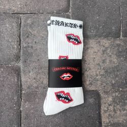 White Chrome Socks