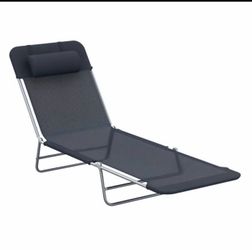 Outdoor pool or beach foldable chair (Black) NEW