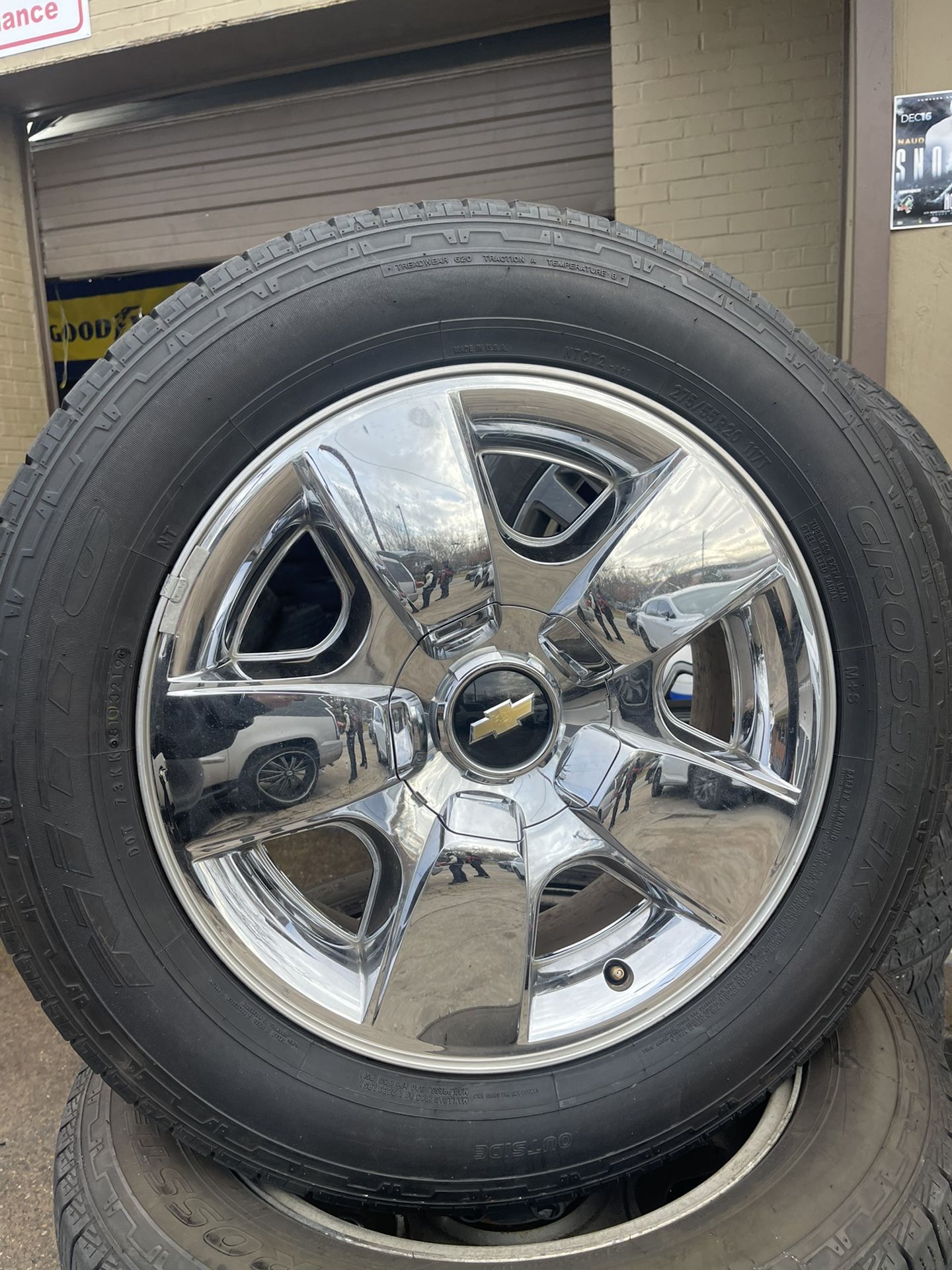 20” Chrome Chevy Factory Wheels And Tires 6Lug