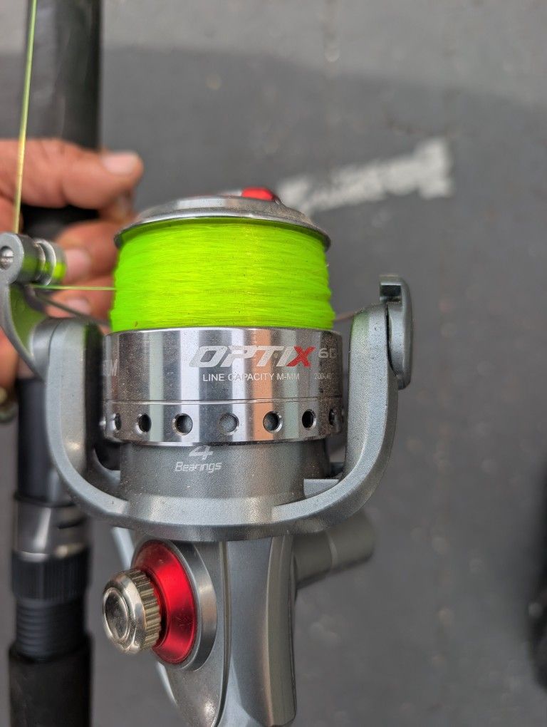 10ft Quantum Blue Runner Rod With Reel