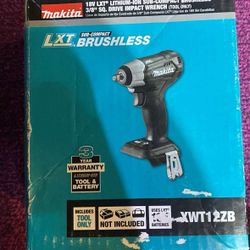 Makita New 3/8" Impact Wrench 18v Brushless 