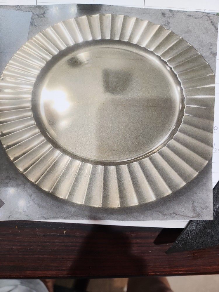Gold Fluted Charger Plates