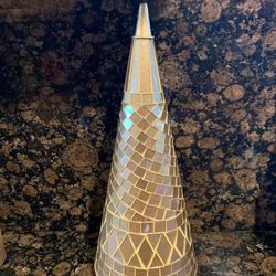 Princess house gold color tree. 12 1/2 inches tall.
