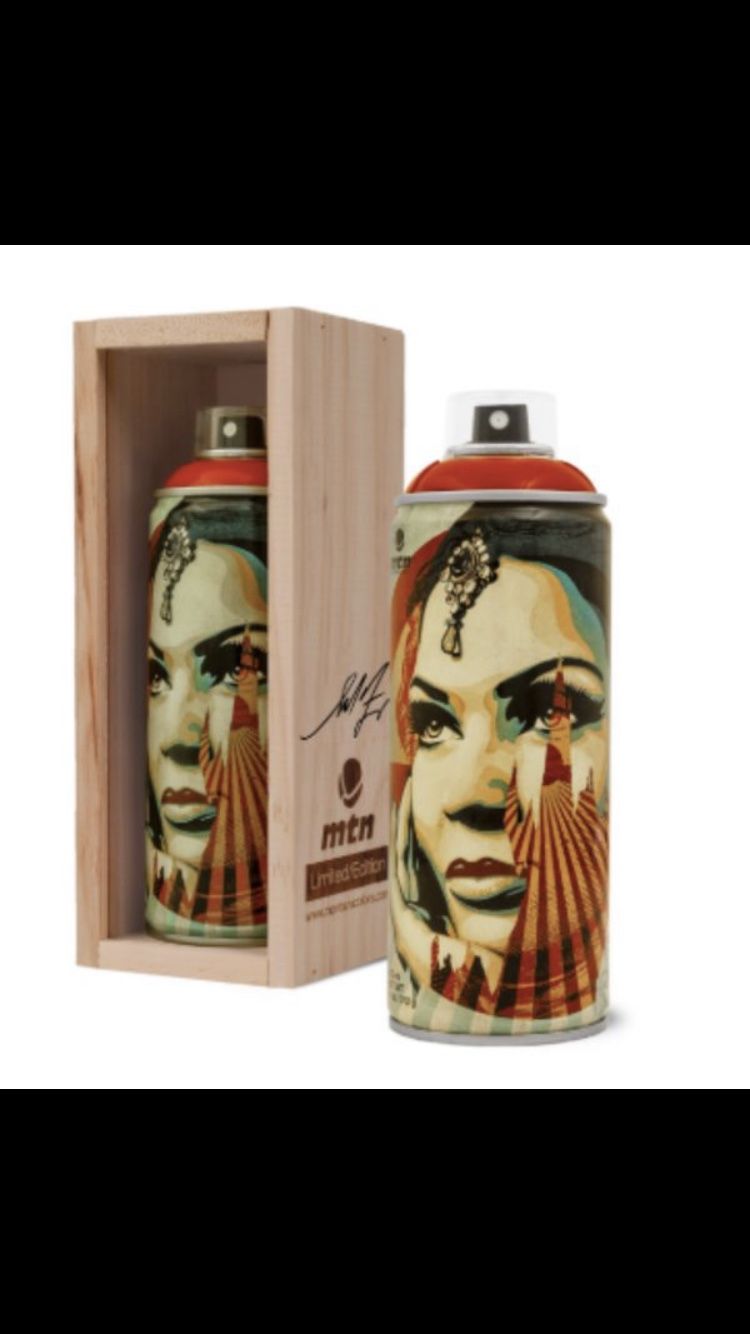 Shepard fairey obey Montana spray can