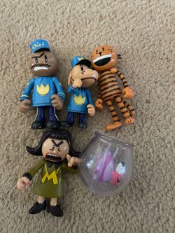 Dog man figures