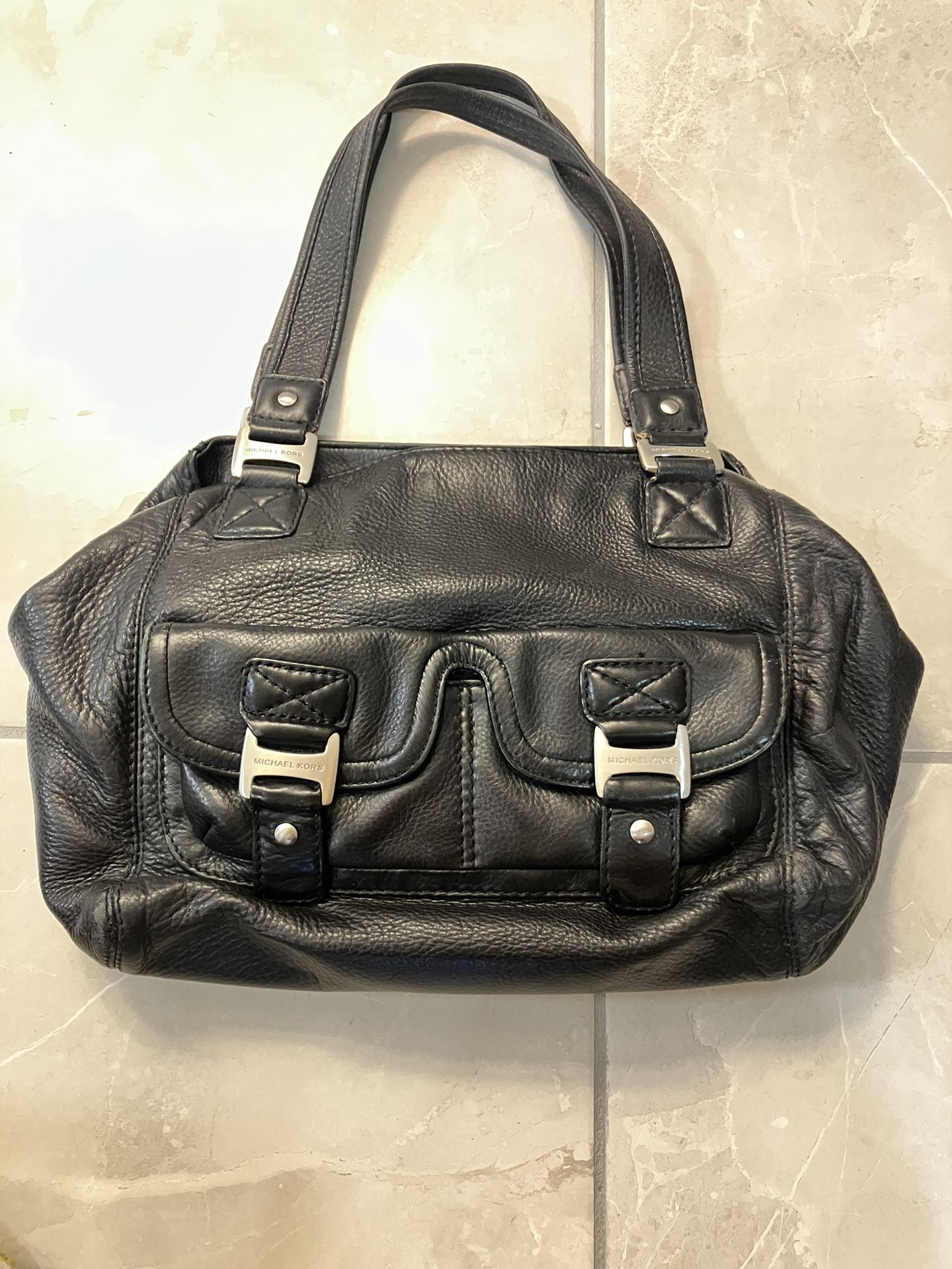 MICHAEL KORS💥RARE-VINTAGE💥Black Pebble Leather Handbag