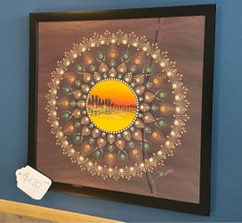 Musical Mandala Dot Art by Darling Salazar - Medium