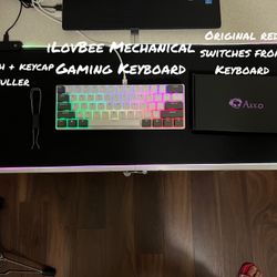iLovBee Mechanical Gaming Keyboard + Switch & Keycap Puller + Original Red Switches (stock) READ DESCRIPTION