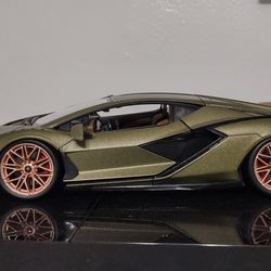 Bburago1:18 Lamborghini Sian FKP37 Alloy Diecast Metal Car Model.