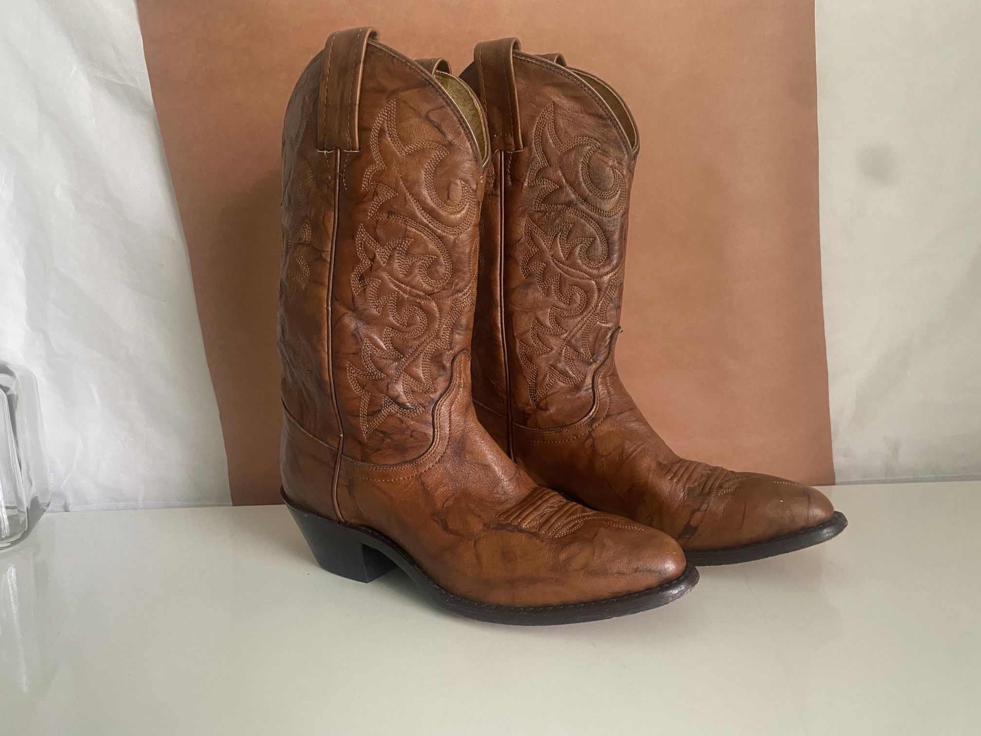 Dan Post Vintage Women’s Size 6 Brown Cowboy Boots
