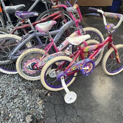 Free - 4 Bikes (Purple, Red, Pink, Fushia)