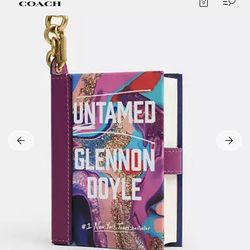 NWT Coach Untamed by Glennon Doyle Book Bag Charm
