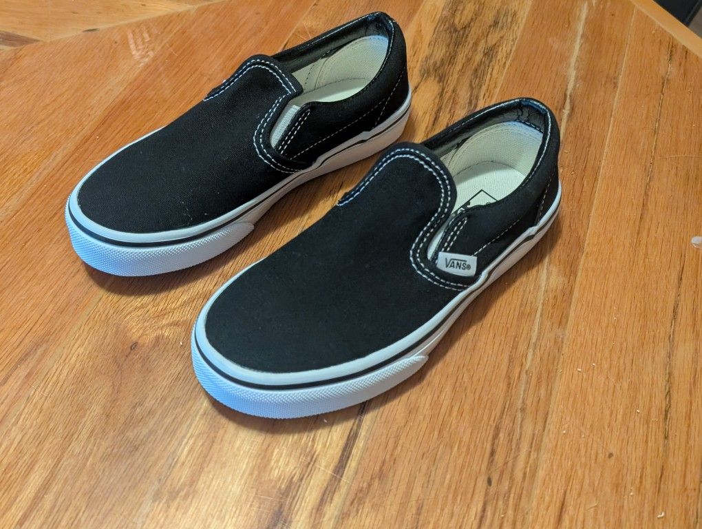 Like New Kids Vans Slip Ons Youth Size 13.5