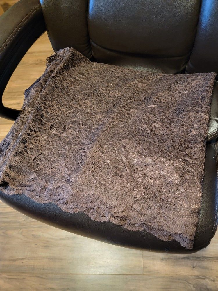 Lace Fabric- Chocolate Brown,  54"wide, 4.25 Yds