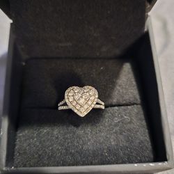 Kay Jewelers Heart Ring Sz 7