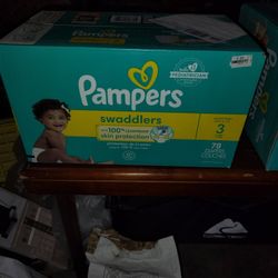 78 Count Pamper Swaddlers Size 3