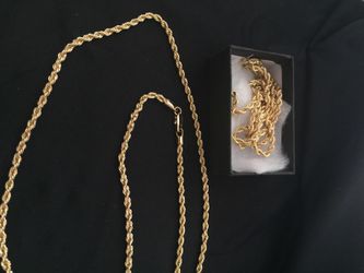 2 gold filled 14k rope chain