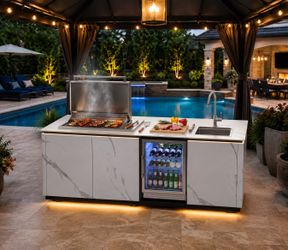 brand new outdoor kitchen lsland bbq grill in box