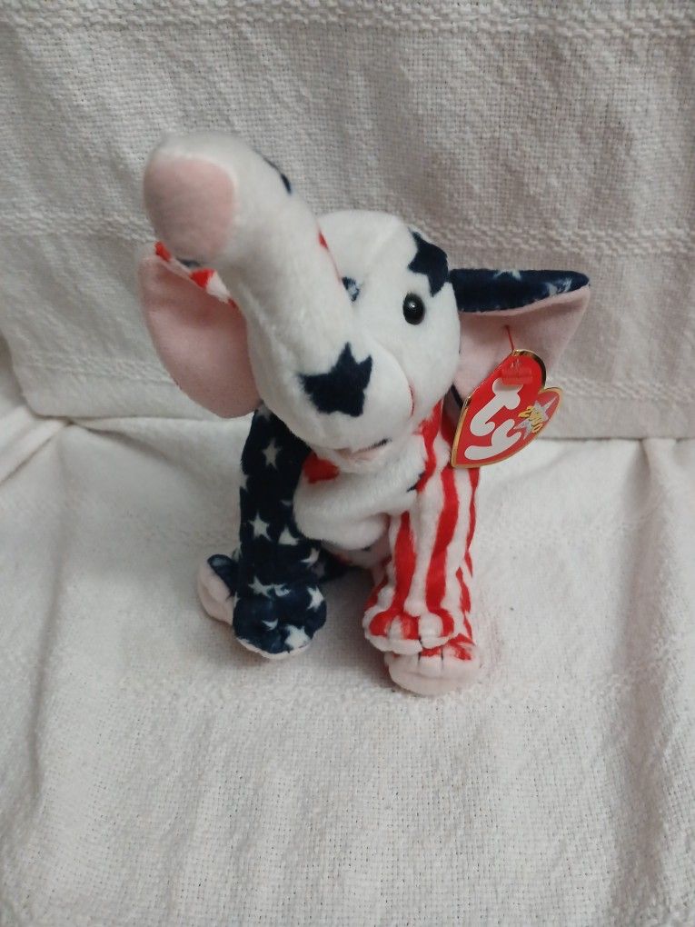 Beanie Baby (Righty) Elephant (RARE)