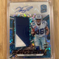 Tony Pollard Rookie Autograph Game Worn Jersey Card Numbered 78/99