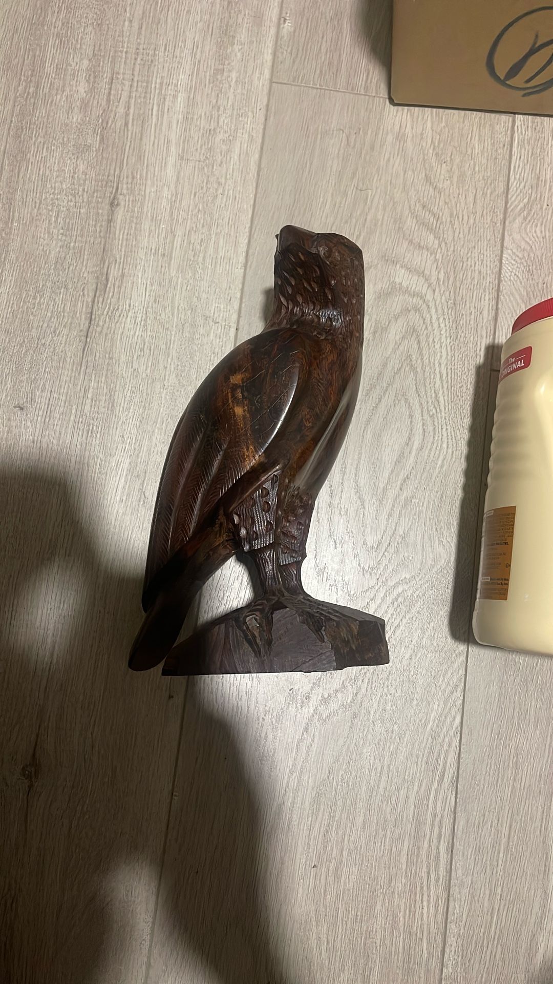 Large wooden eagle