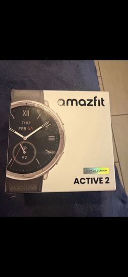 Amazfit Active 2 44mm Fitness Smart Watch with Leather Brand New Sealed