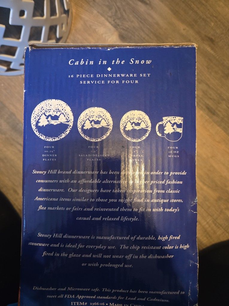 Christmas Dishes Never Used Still In Box