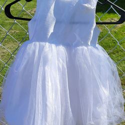 Childs White Dress Size 24 Months- Never Worn. No Stains  or Tears