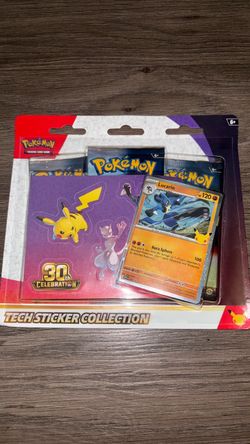 Pokemon Tcg 30th Celebration Lucario Promo Tech Sticker Collection