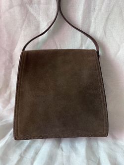 Old Coach Olive Green Made in Turkey Suede Leather