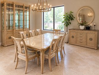 Bernhardt 8 seat dining table set