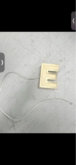 Wired Letter E No Tested For Decorating