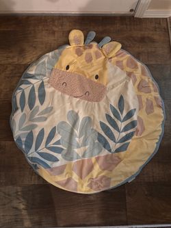 Round Plush Giraffe Baby Play Mat